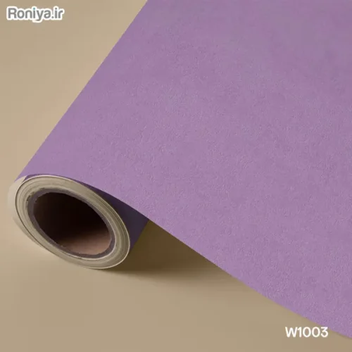 کاغذ دیواری ساده بنفش و یاسی رنگ (8 رنگ) 4 کاغذ دیواری ساده بنفش پاستلی W1003
