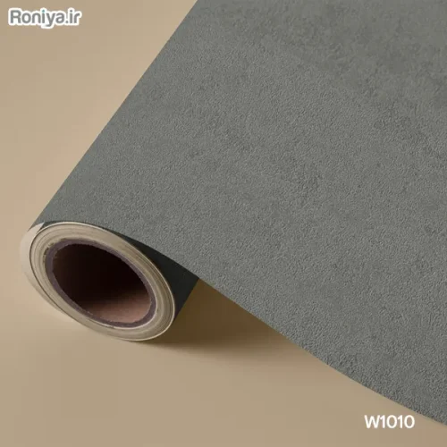 کاغذ دیواری ساده طوسی و نقره ای رنگ (8 رنگ) 3 کاغذ دیواری خاکستری ساده W1010