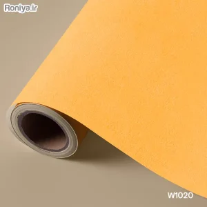 کاغذ دیواری ساده نارنجی روشن W1020