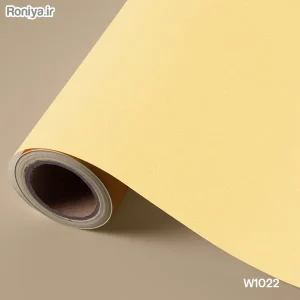 کاغذ دیواری ساده لیمویی W1022