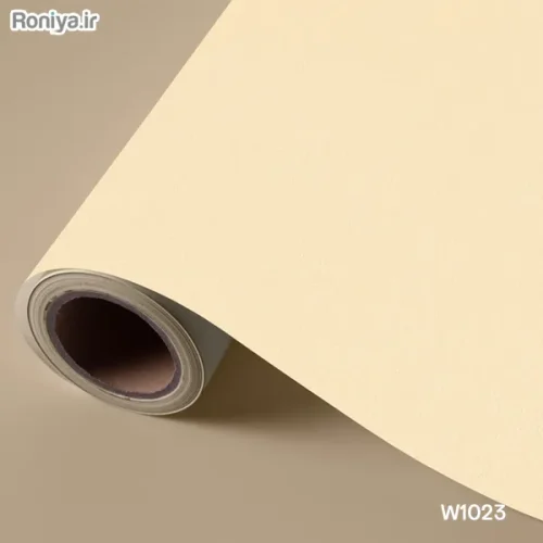 کاغذ دیواری نارنجی ساده (8 رنگ) 8 کاغذ دیواری ساده کرم شیری W1023