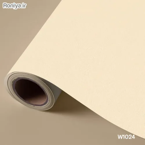 کاغذ دیواری نارنجی ساده (8 رنگ) 9 کاغذ دیواری سفید شیری ساده W1024