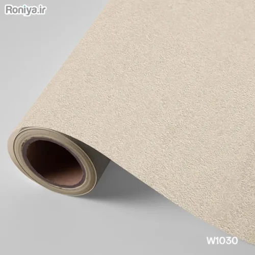 کاغذ دیواری ساده با رنگهای نود (8 رنگ) 7 کاغذ دیواری ساده بژ روشن W1030