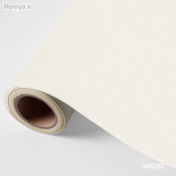 کاغذ دیواری ساده سفید استخوانی