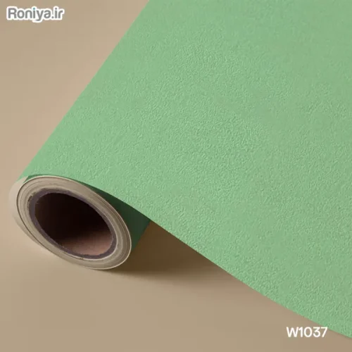 کاغذ دیواری ساده سبز رنگ (8 رنگ) 6 کاغذ دیواری ساده سبز روشن کد W1037
