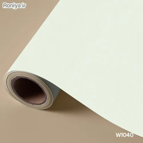 کاغذ دیواری ساده سبز رنگ (8 رنگ) 9 کاغذ دیواری ساده سفید مایل به سبز کد W1040