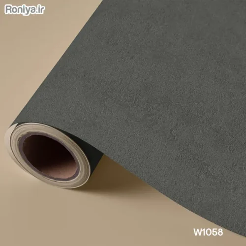 کاغذ دیواری ساده خاکستری و طوسی رنگ (8 رنگ) 3 کاغذ دیواری دودی ساده W1058