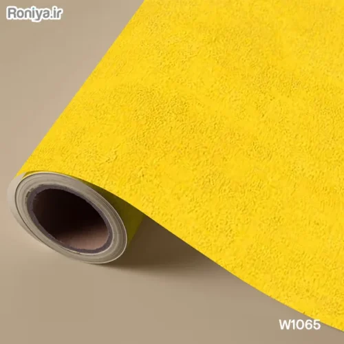 کاغذ دیواری ساده زرد رنگ (8 رنگ) 2 کاغذ دیواری ساده کهربایی W1065