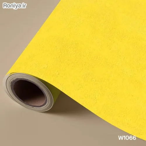 کاغذ دیواری ساده زرد رنگ (8 رنگ) 3 کاغذ دیواری ساده زرد W1066