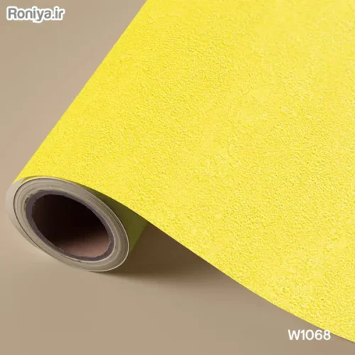 کاغذ دیواری ساده زرد رنگ (8 رنگ) 5 کاغذ دیواری ساده لیمویی W1068