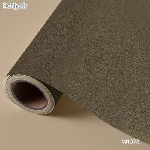 کاغذ دیواری ساده طوسی و قهوهای (8 رنگ) 2 کاغذ دیواری قهوه ای تیره ساده W1073