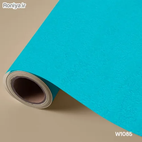 کاغذ دیواری ساده آبی رنگ (8 رنگ) 6 کاغذ دیواری ساده آبی کمرنگ W1085