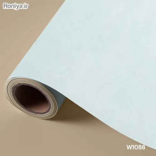کاغذ دیواری ساده آبی رنگ (8 رنگ) 9 کاغذ دیواری ساده آبی آسمانی W1088