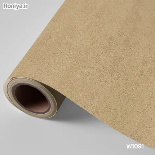 کاغذ دیواری نسکافهای طلایی ساده (8 رنگ) 4 کاغذ دیواری ساده خاکی طلایی W1091