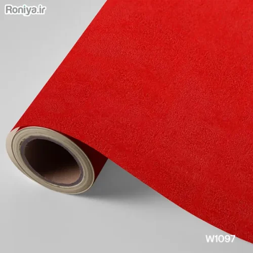 کاغذ دیواری قرمز ساده در 8 رنگ 2 کاغذ دیواری ساده سرخ آتیشیW1097