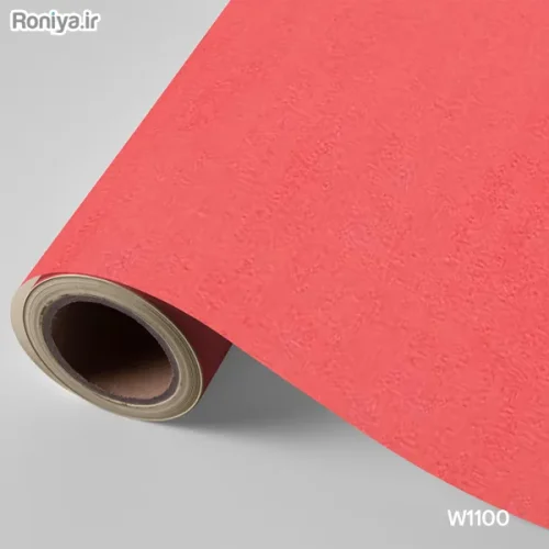 کاغذ دیواری قرمز ساده در 8 رنگ 5 کاغذ دیواری ساده قرمز صورتی W1100