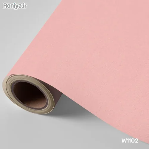 کاغذ دیواری قرمز ساده در 8 رنگ 7 کاغذ دیواری ساده گلبهی روشن W1102