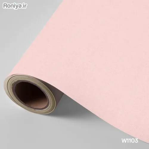 کاغذ دیواری قرمز ساده در 8 رنگ 8 کاغذ دیواری ساده گلبهی خیلی روشن W1103