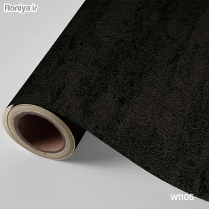 کاغذ دیواری ساده مشکی مات کد W1105