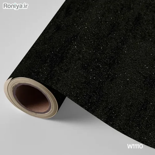 کاغذ دیواری مشکی ساده (8 رنگ) 7 کاغذ دیواری ساده مشکی پتینه W1110
