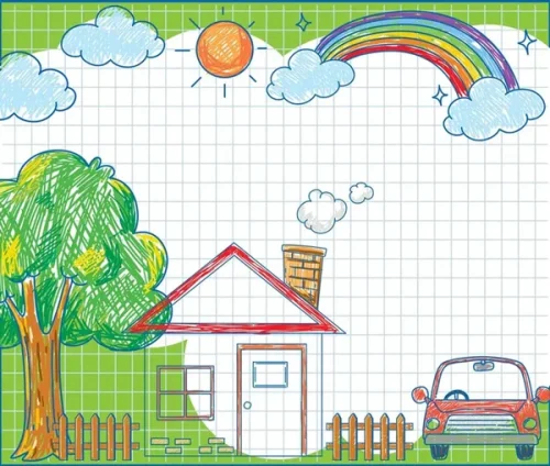 پوستر دیواری نقاشی کودک 2 پوستر دیواری نقاشی کودک