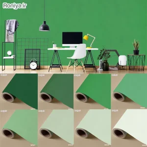 کاغذ دیواری ساده سبز رنگ