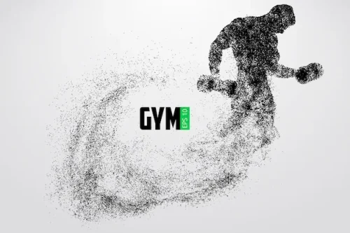 پوستر دیواری سفید مشکی gym 2 پوستر دیواری سفید مشکی gym