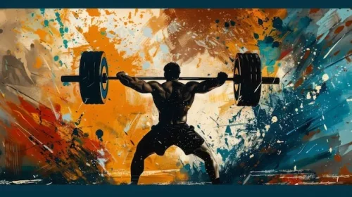 پوستر دیواری ورزشی وزنهبرداری 2 پوستر دیواری ورزشی وزنهبرداری