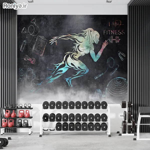 پوستر دیواری باشگاه FITNESS