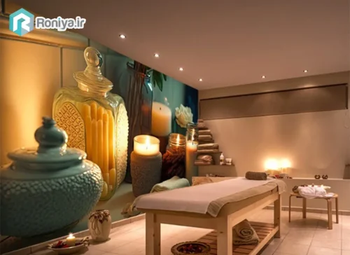 پوستر دیواری طرح شمع برای سالن ماساژ - Image 2