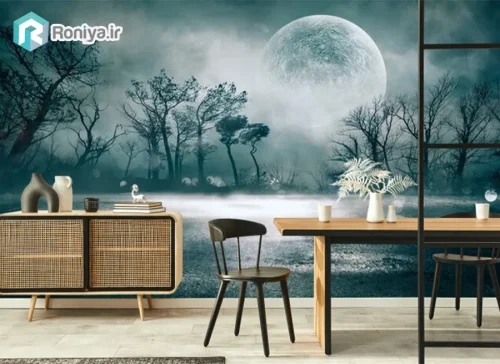 پوستر دیواری ترسناک - طرح مه در شب - Image 2