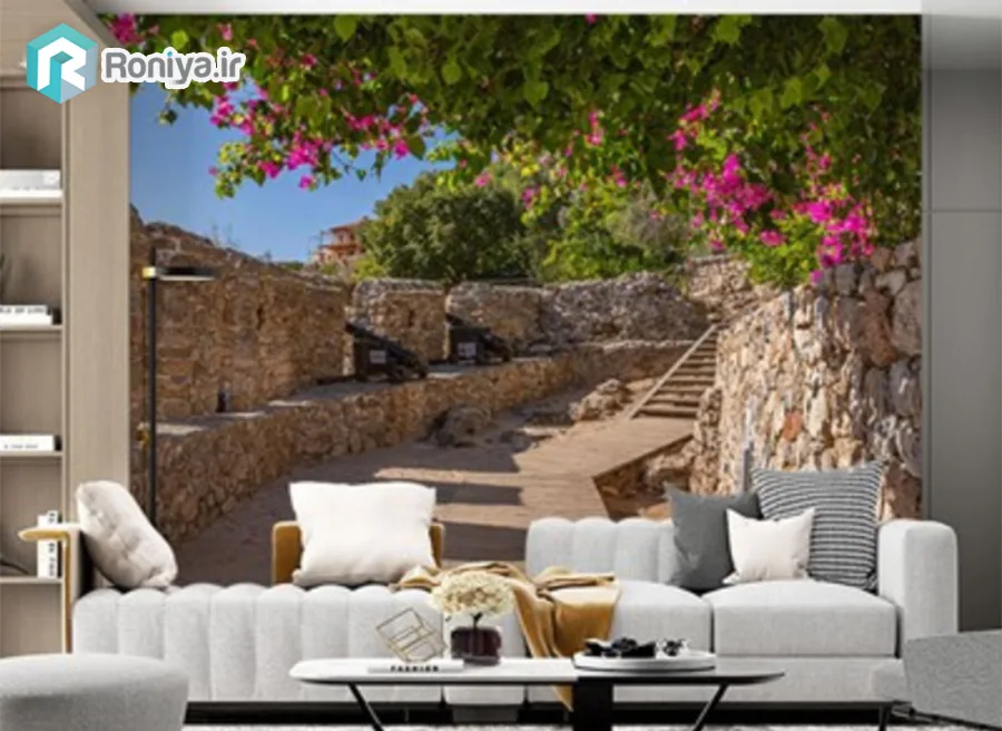 پوستر دیواری سه بعدی طرح قلعه آلانیا ترکیه 1 پوستر دیواری سه بعدی طرح قلعه آلانیا ترکیه