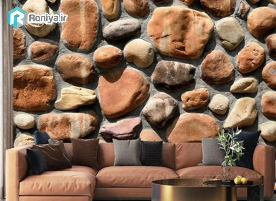 پوستر دیواری لابی طرح سنگ 1 پوستر دیواری لابی طرح سنگ