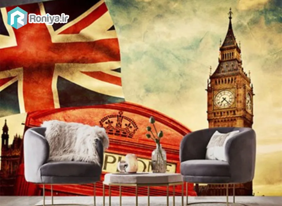 پوستر دیواری طرح ساعت بیگ بن لندن 1 پوستر دیواری طرح ساعت بیگ بن لندن