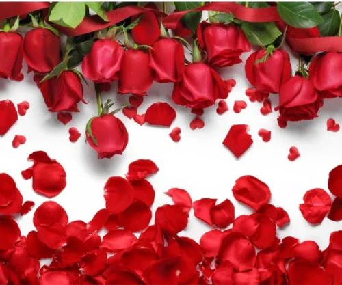 پوستر دیواری سه بعدی طرح گل های رز برای اتاق خواب