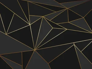 پوستر دیواری سه بعدی طرح هندسی مشکی طلایی 3 پوستر دیواری سه بعدی طرح هندسی مشکی طلایی