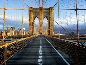 پوستر دیواری سه بعدی طرح پل بروکلین نیویورک