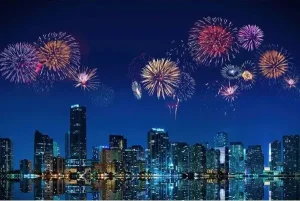 پوستر دیواری طرح آتیش بازی در شب 3 پوستر دیواری طرح آتیش بازی در شب