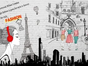 پوستر دیواری مد در پاریس 3 پوستر دیواری مد در پاریس