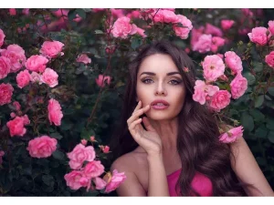 پوستر دیواری سه بعدی طرح گل و چهره 4 پوستر دیواری سه بعدی طرح گل و چهره