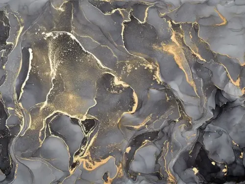 پوستر دیواری طرح سنگ مرمر طلایی