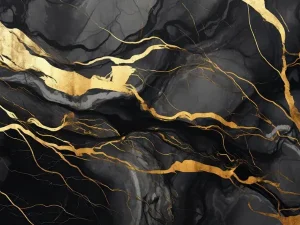 پوستر دیواری طرح مرمر مشکی طلایی 3 پوستر دیواری طرح مرمر مشکی طلایی