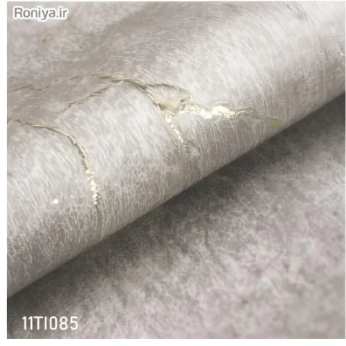 کاغذ دیواری بافت دار ساده طرح رگه های شاینی کد 11TI083 - Image 3