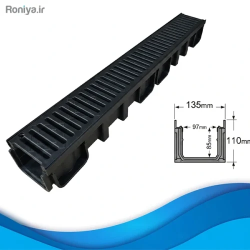 گاتر نیکول مشکی کلاس B125