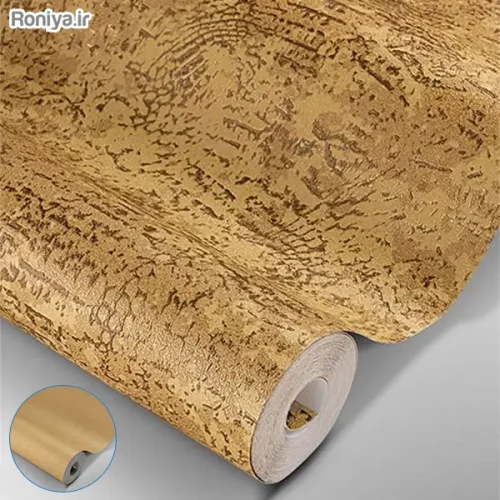 کاغذ دیواری طلایی طرح پوست ماری