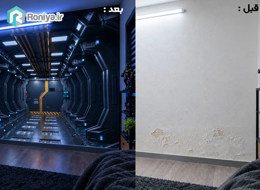 اجرای پوستر دیواری گیمینگ